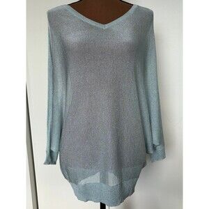 DKNY semi sheer top - size Large